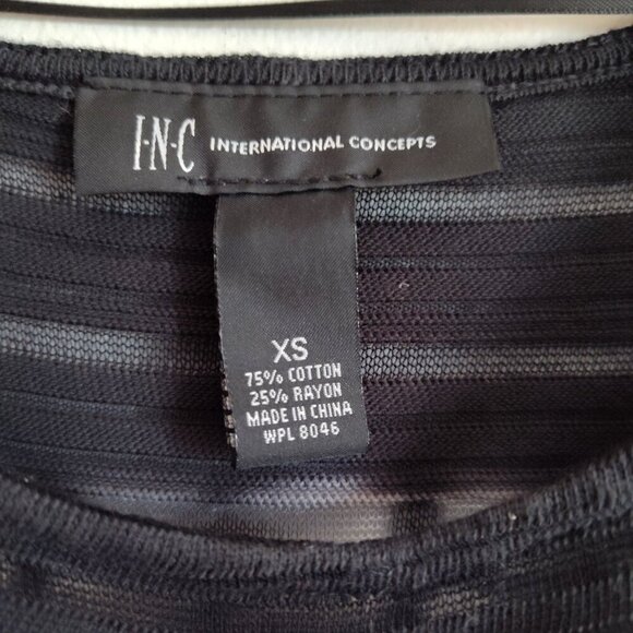 Ladies SZ XS Inc Black Tie-Dye Long-Sleeve Sweater - Picture 3 of 3